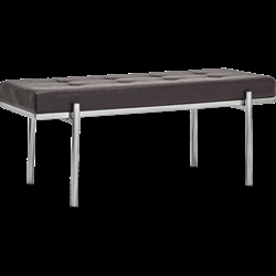 Bænk HDLao, Mulberry, sort med chrome finish fra House Doctor